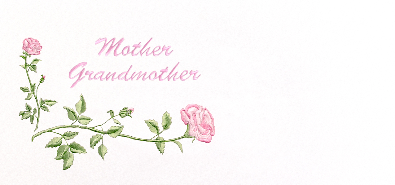 Corner Rose Mothet Grandmother White Pink